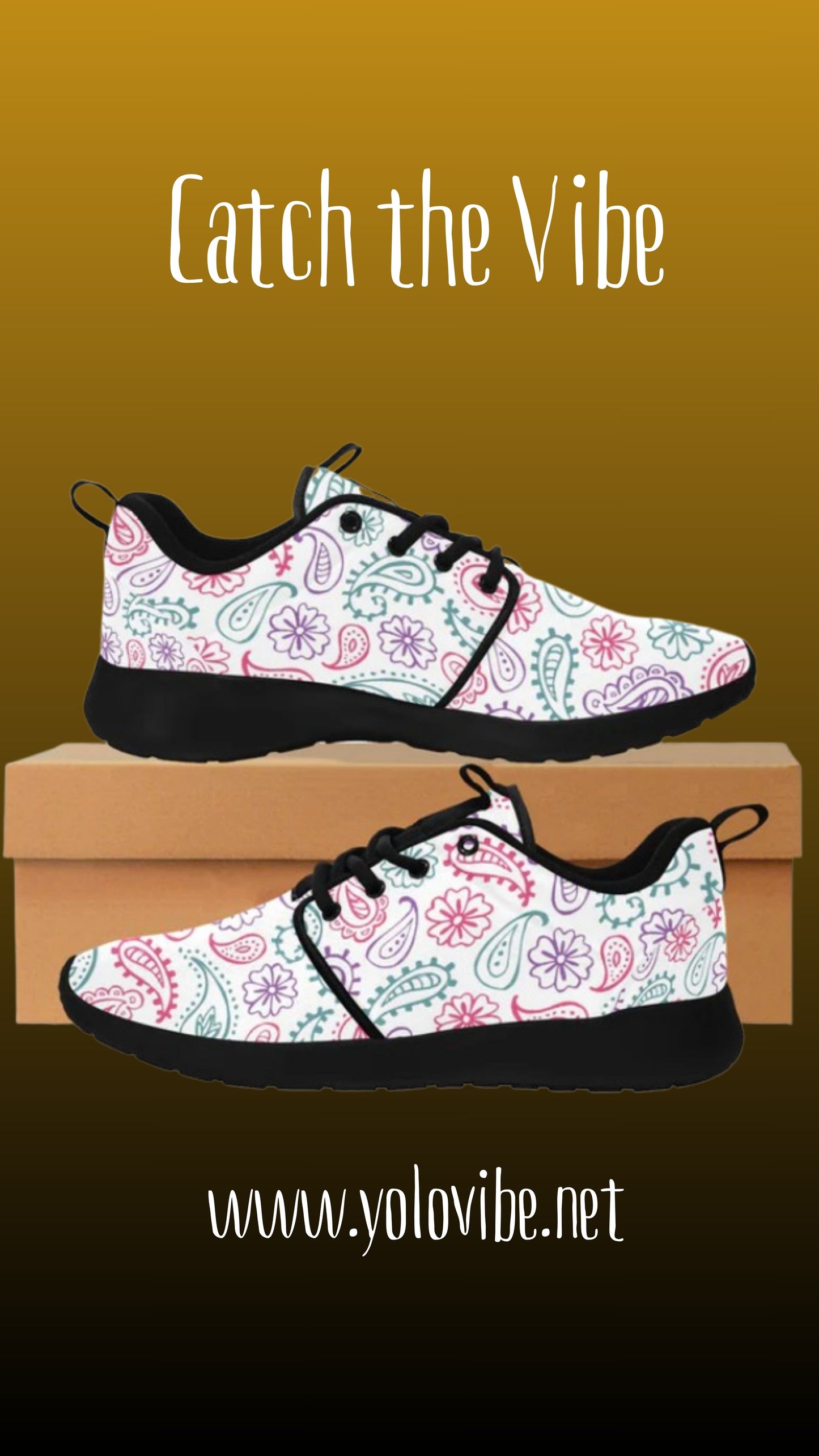 Women's Light Paisley Sneakers