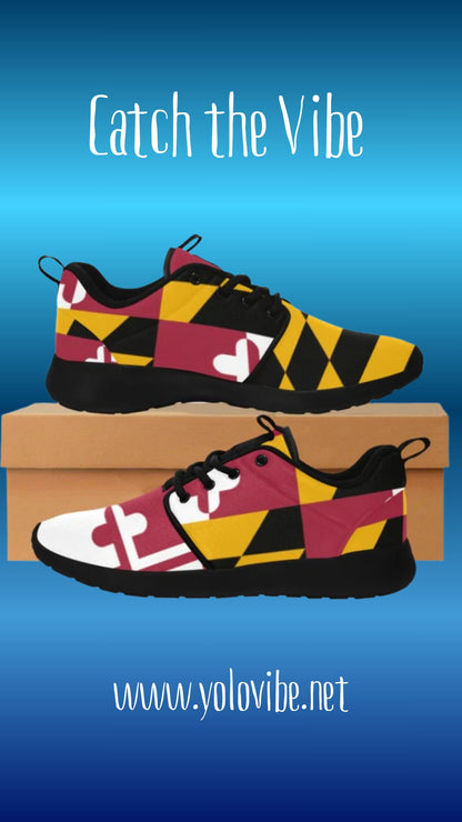 Women's Maryland Flag Sneakers