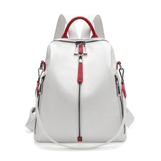 Trendy Women's Anti-Theft Soft Leather Backpack