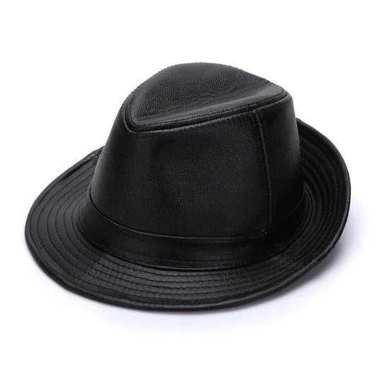 Gentleman Fedora Leather Hat