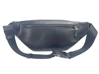 Coach Black Leather Track Leather Belt Bag