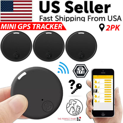 2 Mini Bluetooth GPS Trackers – Find Keys, Wallets & Bags Fast | Anti-Lost Smart Tag
