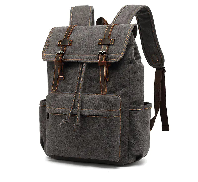 Vintage Crazy Horse Leather Men's Travel Backpack