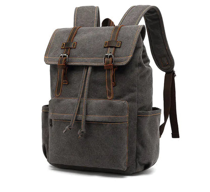 Vintage Crazy Horse Leather Men's Travel Backpack